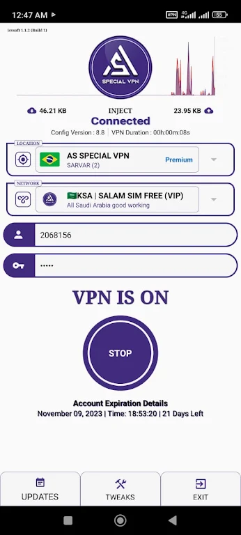 As Special Vpn Screenshot 1