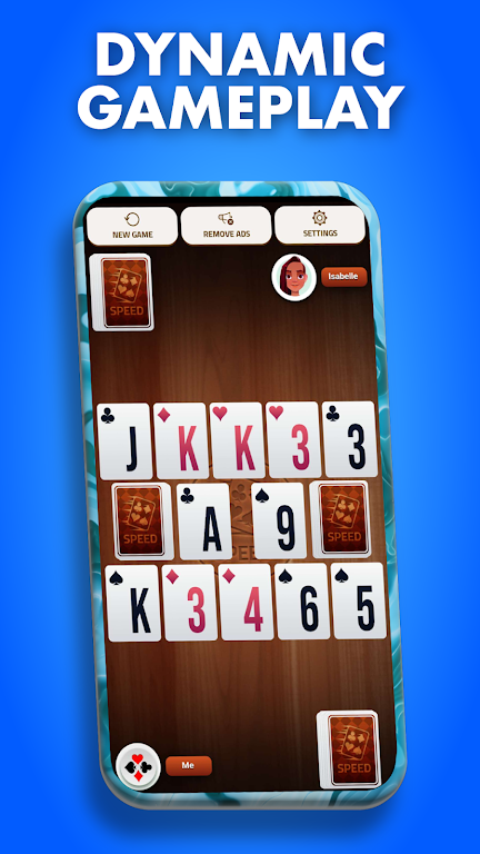 Speed Solitaire—Spit Card Game Screenshot 1