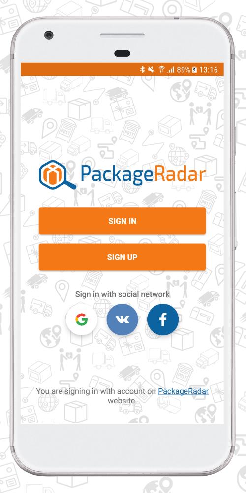 PackageRadar Screenshot 1 