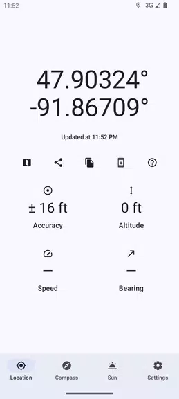 Positional GPS, Compass, Solar Screenshot 1