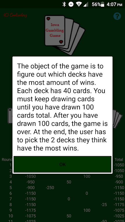 Iowa Gambling Game: Decision M Screenshot 2 