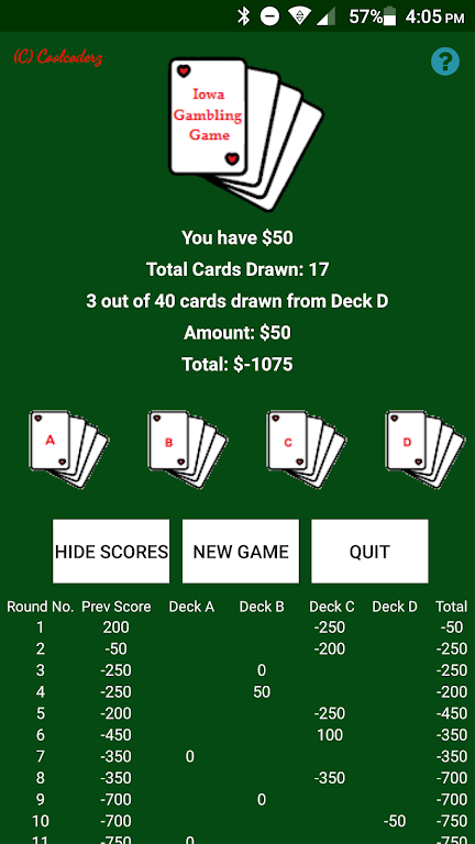 Iowa Gambling Game: Decision M Screenshot 3 