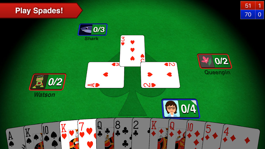 Spades + Card Game Online Screenshot 1 