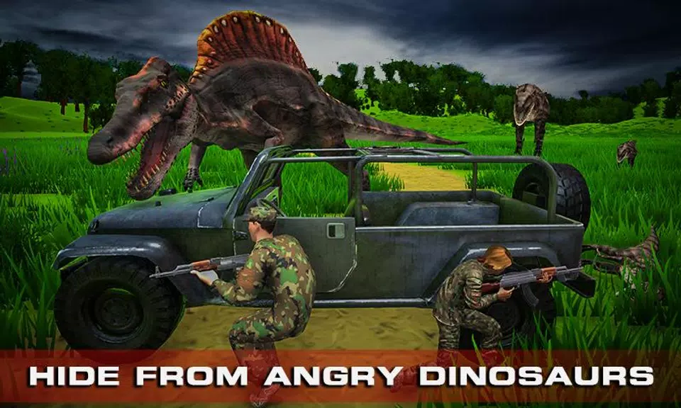 Wild Dinosaur Shooting Escape Screenshot 2 