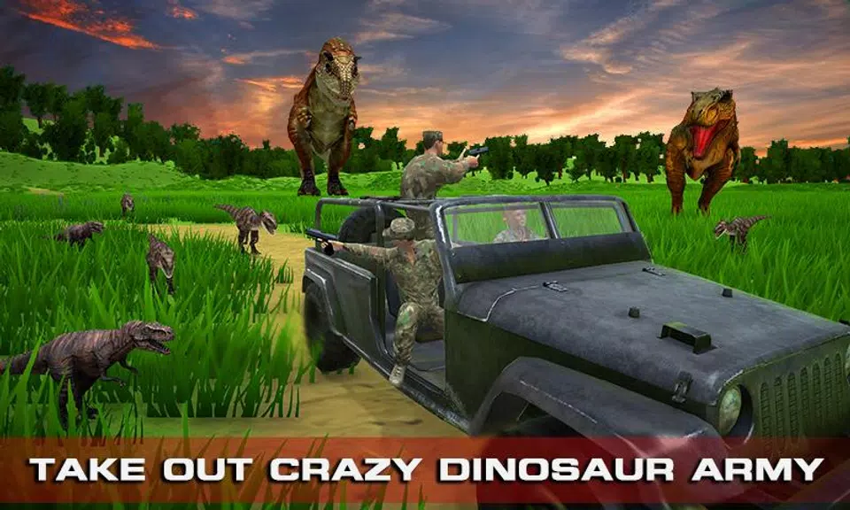 Wild Dinosaur Shooting Escape Screenshot 1 