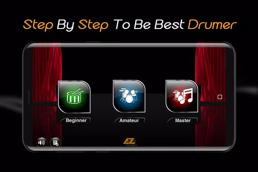 Easy Real Drums-Real Rock and jazz Drum music game Screenshot 1 