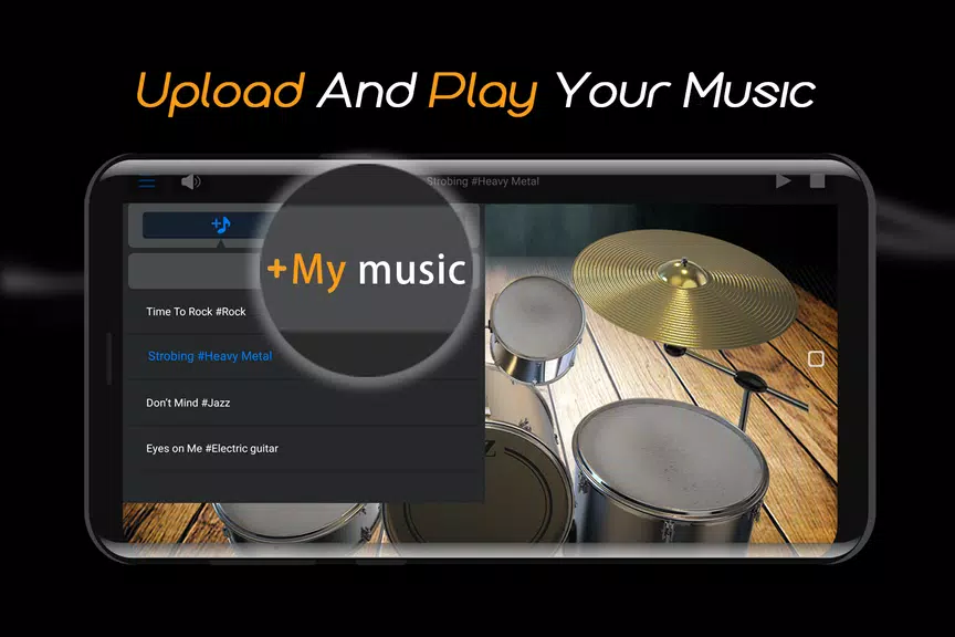 Easy Real Drums-Real Rock and jazz Drum music game Screenshot 4 