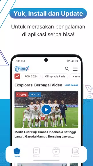 TribunX - Berita Terkini Screenshot 1 