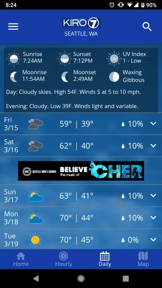 KIRO 7 PinPoint Weather App Screenshot 4