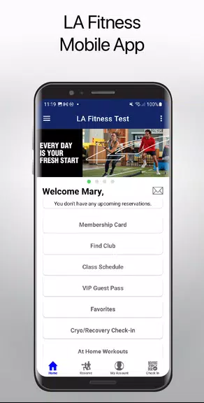 LA Fitness Mobile Screenshot 1