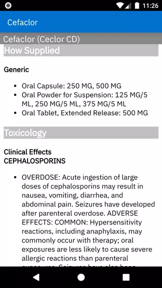 Micromedex Drug Reference Screenshot 4