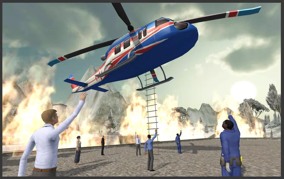 Helicopter Hill Rescue Screenshot 1