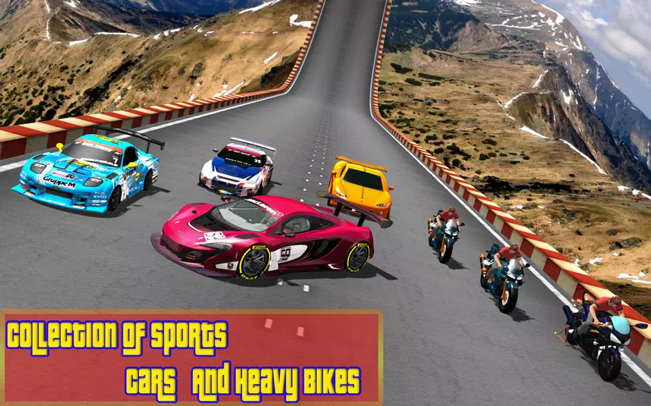 Car vs. Heavy Bike Racing Screenshot 1