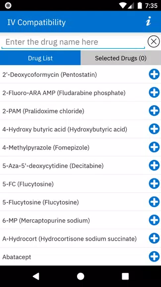 Micromedex IV Compatibility Screenshot 1