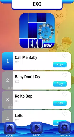 EXO Chibi Piano Tiles Screenshot 1