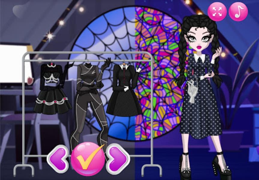 Wednesday Dress Up: Girl Games Screenshot 7