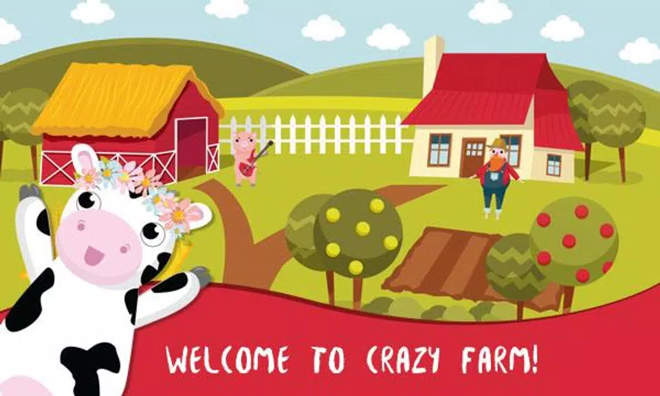 Crazy Farm - Animal School Screenshot 1