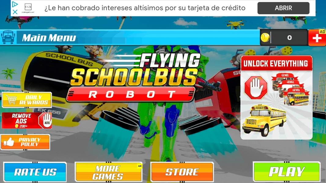 School Bus Robot Car Game Screenshot 1