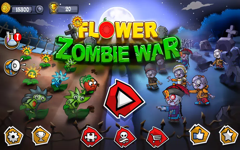 Flower Zombie War Screenshot 1