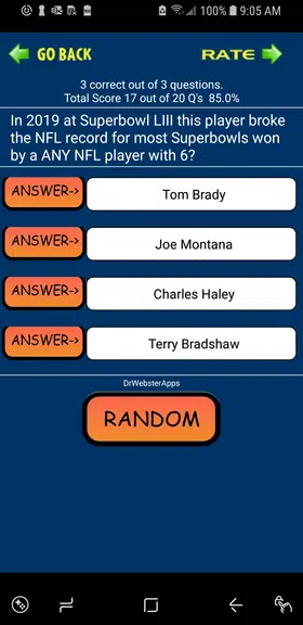 Trivia & Schedule Patriots Fan Screenshot 4 