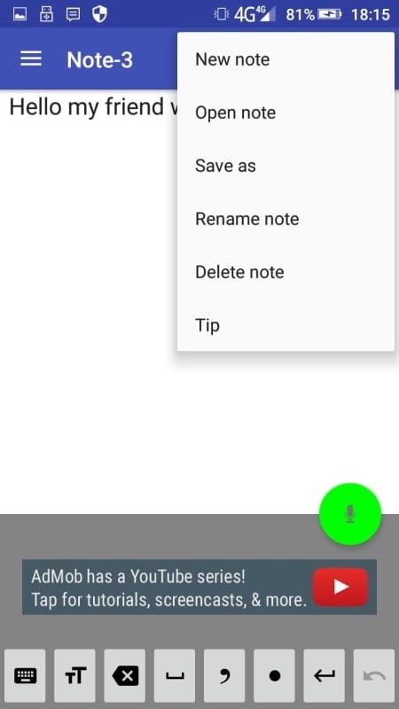 Voice Notebook speech to text Screenshot 1