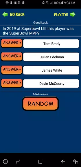 Trivia & Schedule Patriots Fan Screenshot 2 