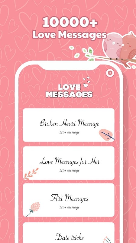 Romantic Fancy Love Messages Screenshot 3