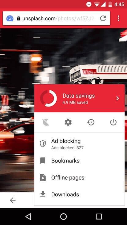 Opera Mini Screenshot 2