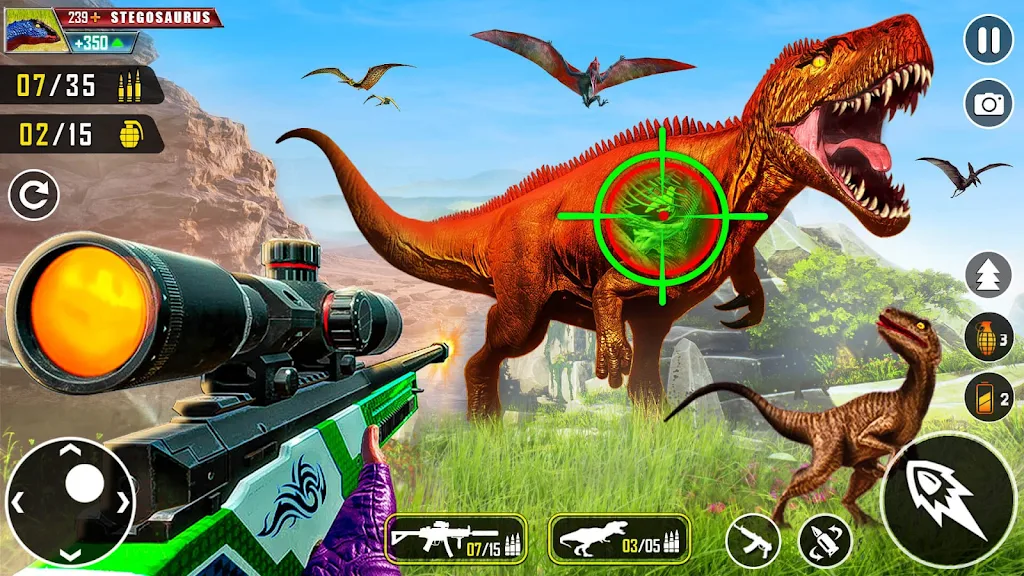 Wild Dino Hunter 3D Gun Games Screenshot 2 