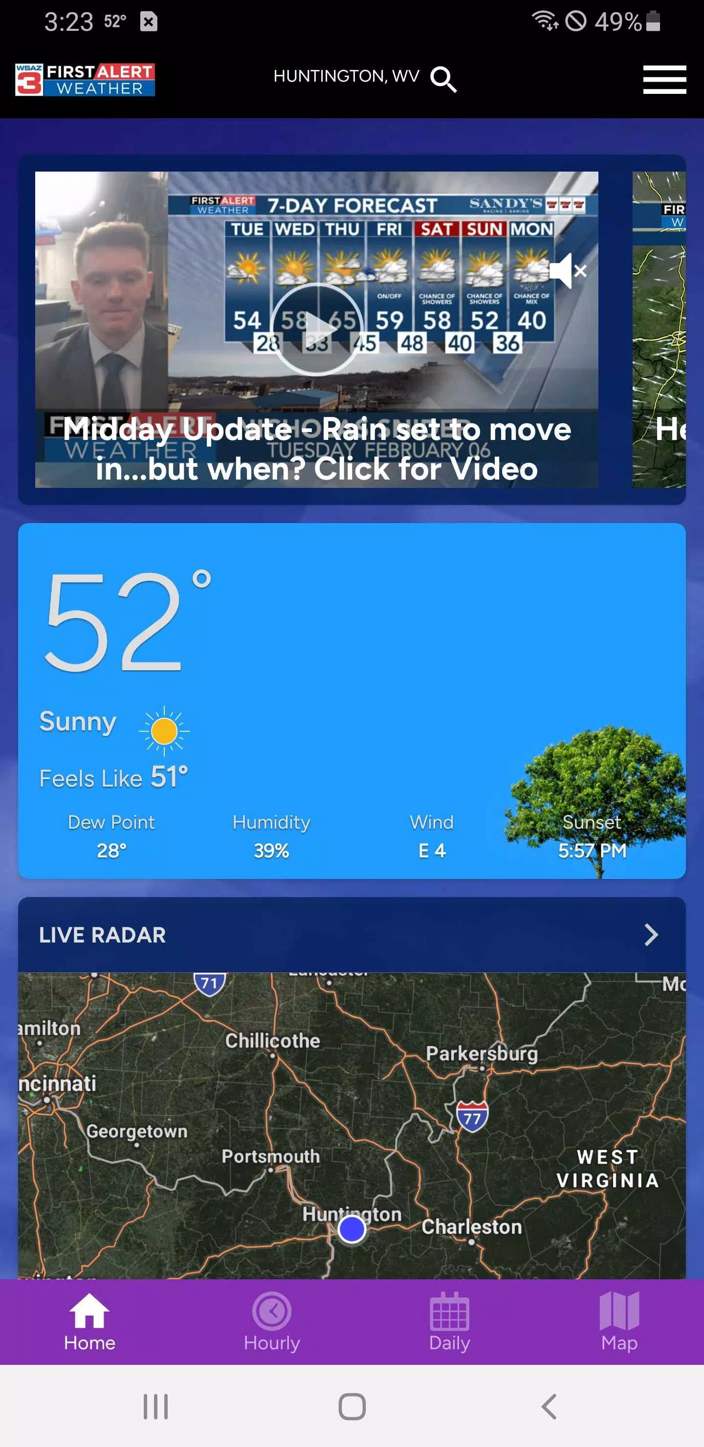 WSAZ First Alert Weather App Screenshot 3