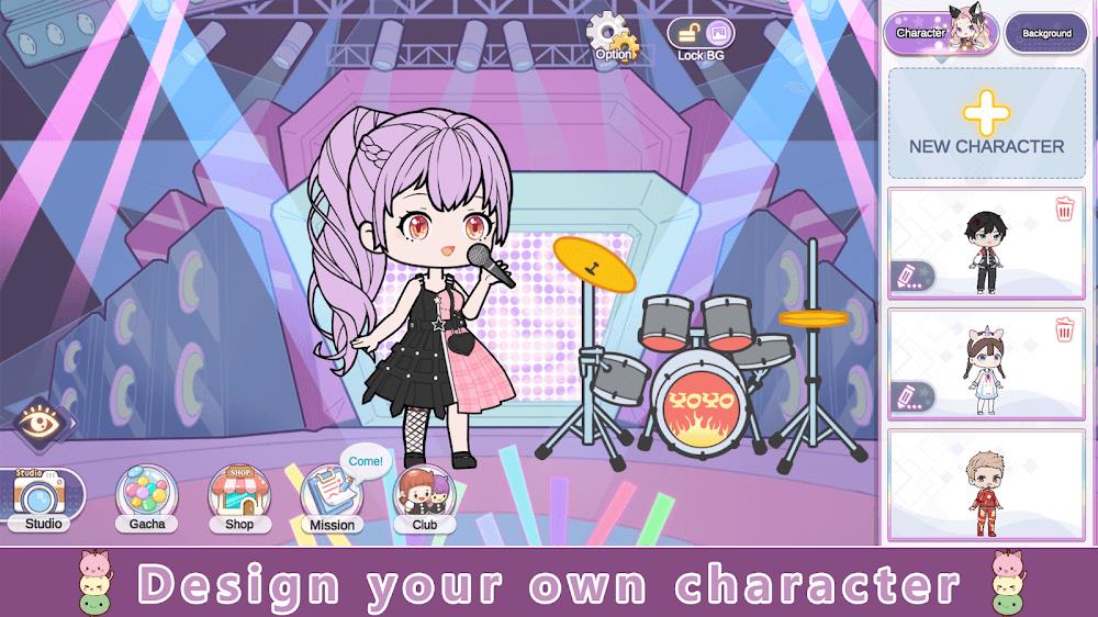 YOYO Doll Anime Dress Up Game Screenshot 1 