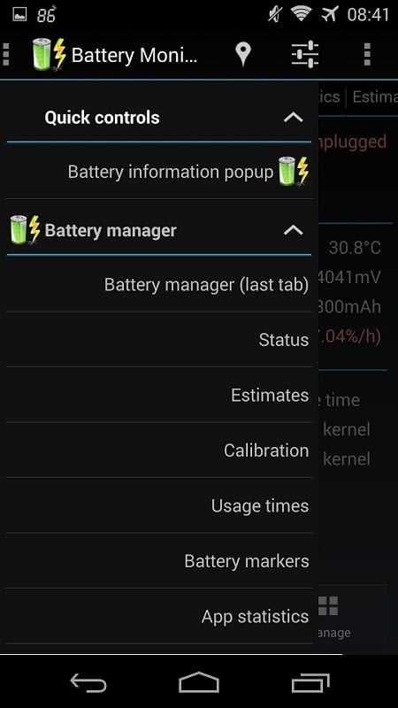 3C Battery Manager Screenshot 2