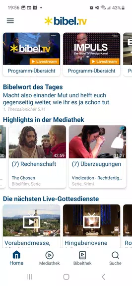 Bibel TV App Screenshot 1 