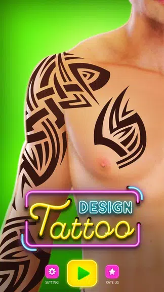 Tattoo Drawing - Tattoo Games Screenshot 1