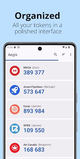 Aegis Authenticator - 2FA App Screenshot 1 