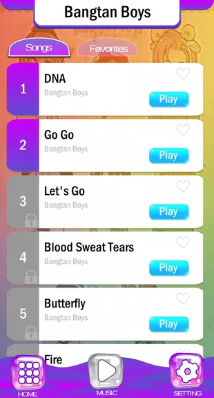 BTS Chibi Piano Tiles Screenshot 2 