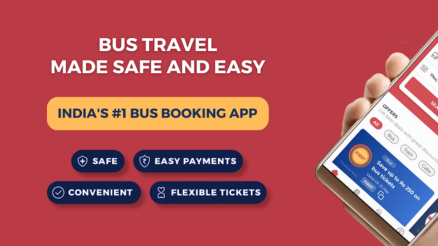 redBus Book Bus, Train Tickets Screenshot 1