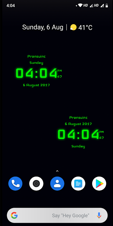 Digital Clock Screenshot 1