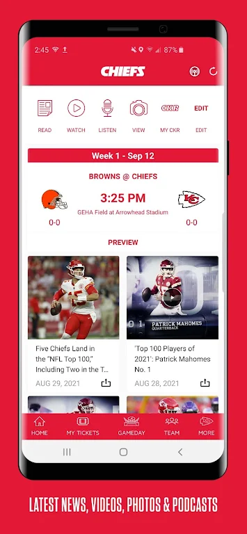 Chiefs Mobile Screenshot 2 