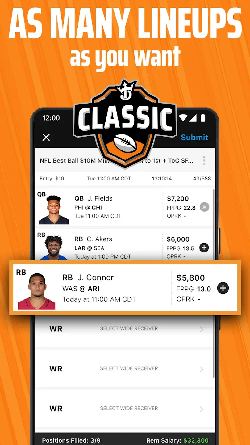 DraftKings Fantasy Sports Screenshot 4