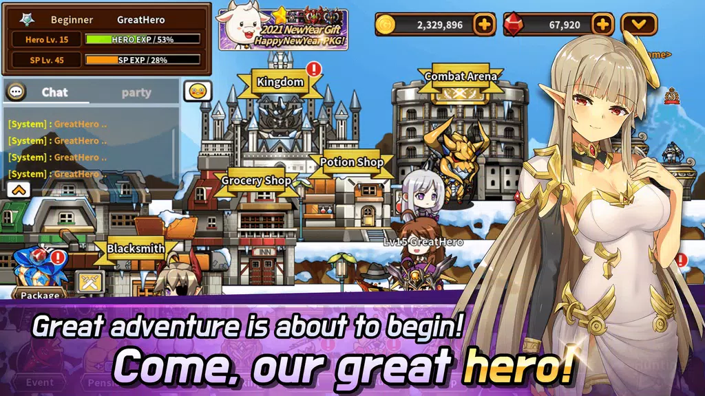 Hero Town Online : 2D MMORPG Screenshot 2 