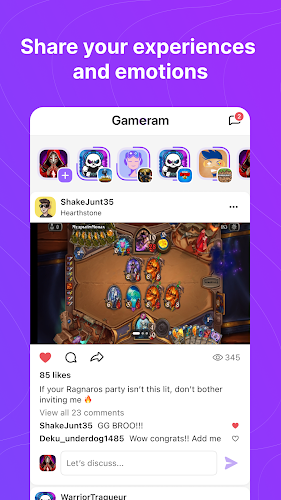 Gameram: Gaming social network Screenshot 3