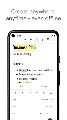 Google Docs Screenshot 3 