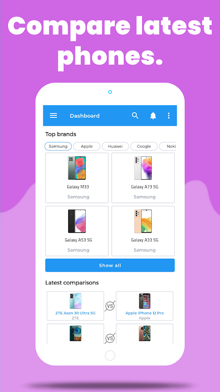 Compare Phones Prices & Specs Screenshot 1 