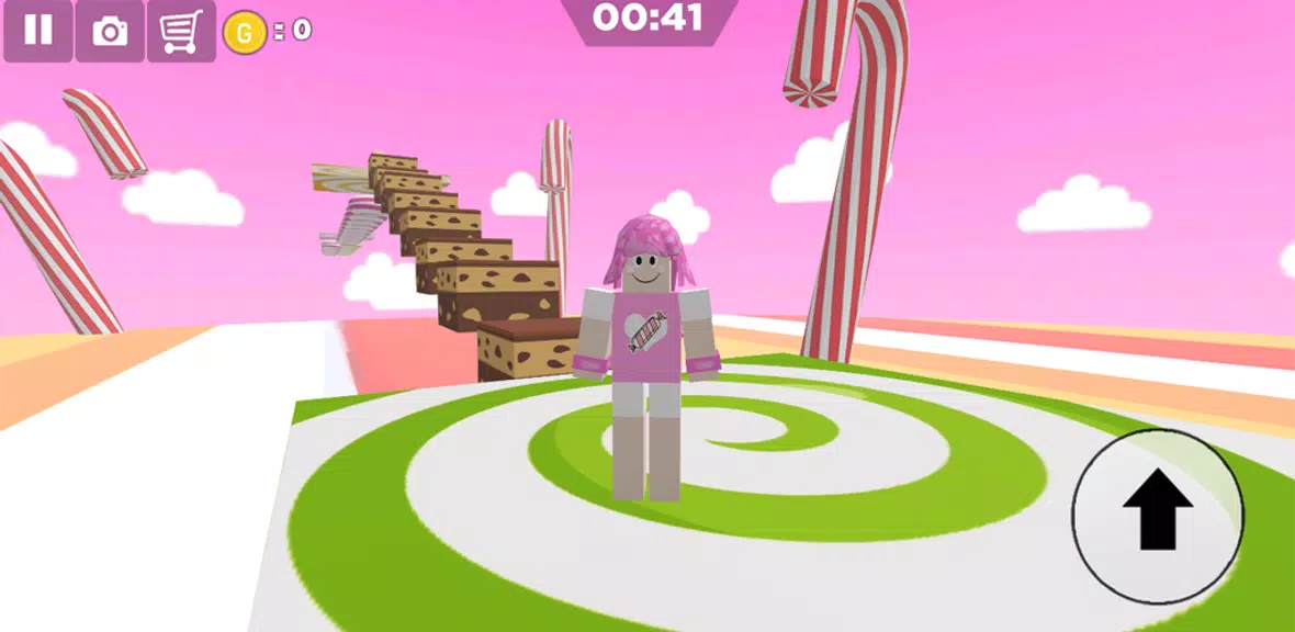 Candy Parkour Sweet girl Screenshot 1 