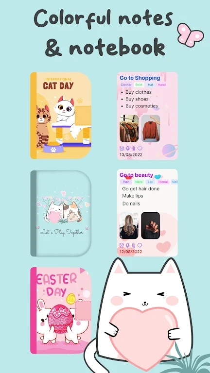 Cute Notes Notebook & Organize Screenshot 1