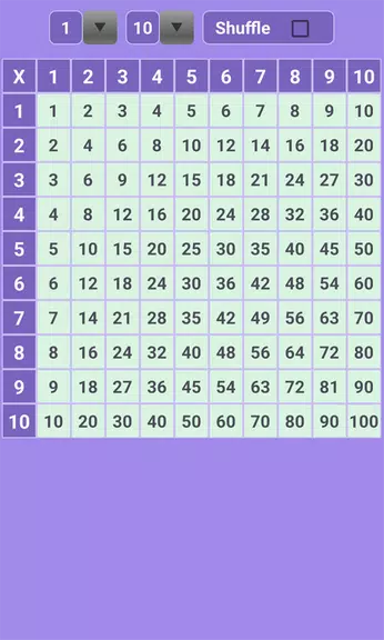 Multiplication Table: Math Screenshot 2 