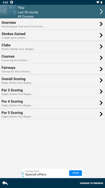 Golf Pad: Golf GPS & Scorecard Screenshot 2 