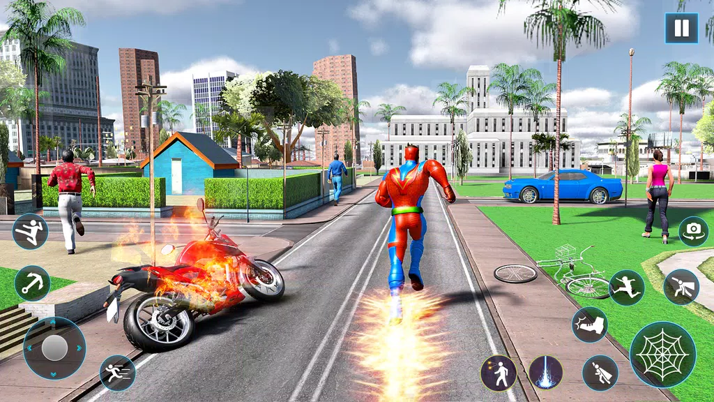 Wingman Rope Crime Spider Hero Screenshot 4