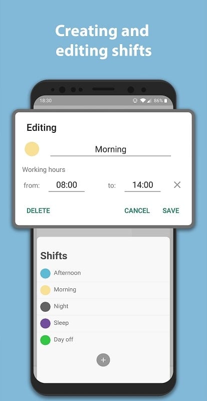 Simple Shift - work schedule Screenshot 2 